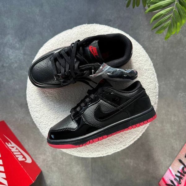 Nike SB Dunk Low Bred Patent ALL20220 фото