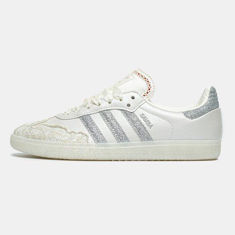 Adidas Samba White Silver Glitter ALL26363 фото